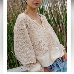 Lovestitch Patchwork Lace Blouse -NWT